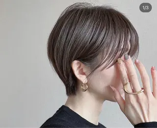 ショート 中顔面短縮 顔まわり新田大翔のヘアスタイル
