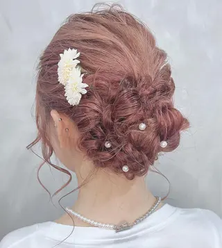 ミディアム ヘアアレンジ マツエクモデル無料 marry 池袋秦のマツエク・マツパデザイン