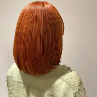 ミディアム カラー ヘアアレンジ 高井瑠華🌼 ストカールカット特化のヘアスタイル