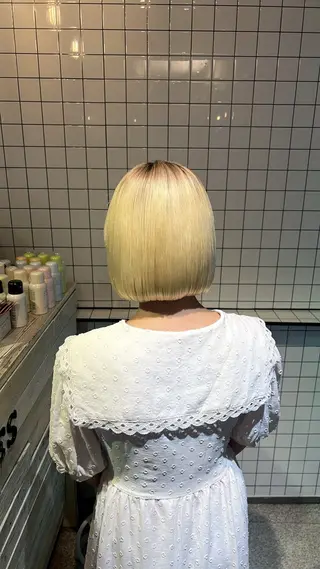 ミディアム 個性的カラー ☆≡ねねのヘアスタイル