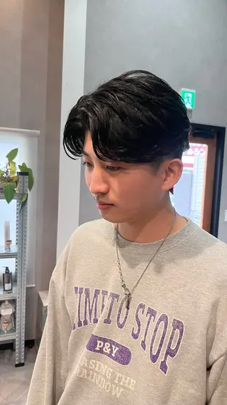 パーマ メンズ パーマスタイル特化◎ 永戸圭汰のヘアスタイル