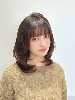 ミディアム カラー パーマ 🍀本格ヘッドスパ 👑髪質改善🍀英司のヘアスタイル