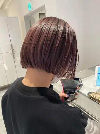 セミロング カラー オリーブ透明感カラー 表参道/MIKUのヘアスタイル