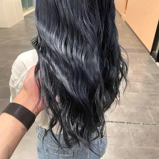 セミロング カラー 梅田美容室/ ウルフカットのヘアスタイル