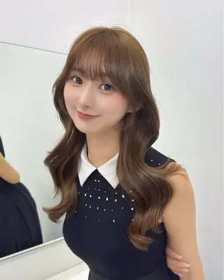 ロング レイヤーカット/ 顔まわり/リキのヘアスタイル