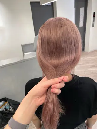 セミロング ♡似合わせハイトーン ♡maiのヘアスタイル