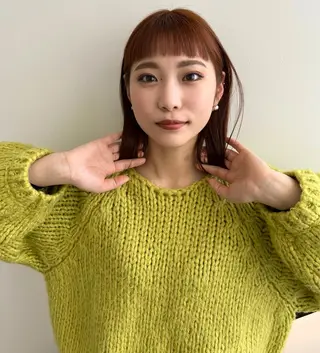 ミディアム カラー 顔周りカット/透明感 カラー✂️MEIのヘアスタイル