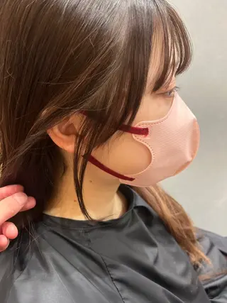 ミディアム カラー 久木原 ゆりのヘアスタイル
