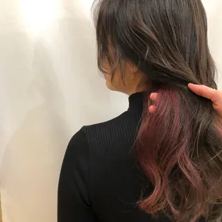 ロング カラー ヘアアレンジ マツエク・マツパ 暖色ボブ 🍊rikakoのヘアスタイル