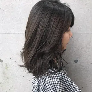 セミロング カラー ヘアアレンジ Satsuki ✂︎♡のヘアスタイル