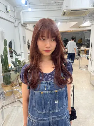 セミロング ボブパーマ🥣KON コンナツミのヘアスタイル