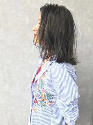 ミディアム カラー TOMOYA/ ショート、レイヤーのヘアスタイル