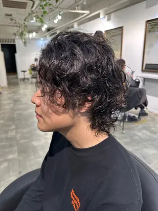 ミディアム メンズ ハイトーン✨髪質 改善🫧RYOのヘアスタイル