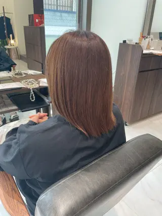 カラー mion🦋韓国ヘア 透明感カラー🫧のヘアスタイル