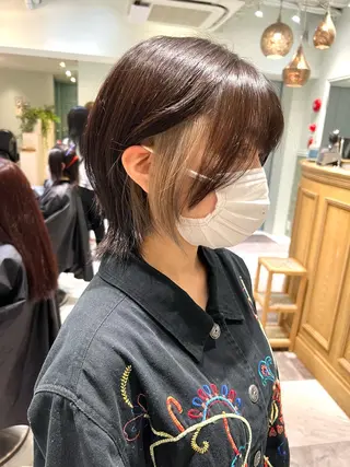 ミディアム 似合わせカラーの達人 ダブルカラー/森栄範のヘアスタイル