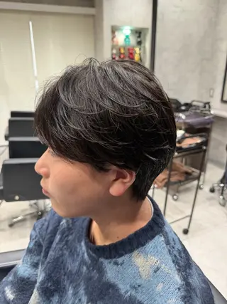 ショート パーマ メンズ ユウ🪄 パーマ指名No1のヘアスタイル