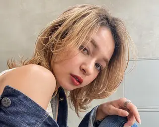 ショート カラー パーマ Chlom🌿Top Stylist沖田のヘアスタイル