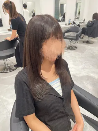 セミロング トレンド暖色ヘア🍒 miu🍒のヘアスタイル