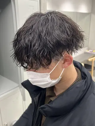 ショート パーマ メンズ SENTA✨メンズ パーマ✨fifth栄のヘアスタイル