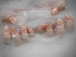 ネイル I-nailロング /ワンホン/キラキラのネイルデザイン