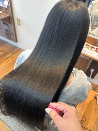 ロング カラー レナ┊︎髪質改善 ┊︎シルクストレートのヘアスタイル