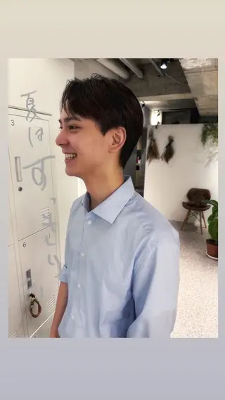 ショート メンズ 丸山璃子 /パーマ/レイヤーのヘアスタイル