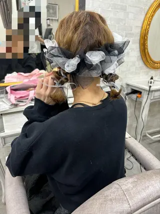 ヘアアレンジ ヘアセット☆ 髪質改善カラー☆まいのヘアスタイル