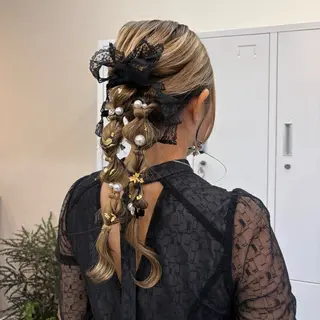 ロング MIDORI🎀 透明感/ベージュのヘアスタイル