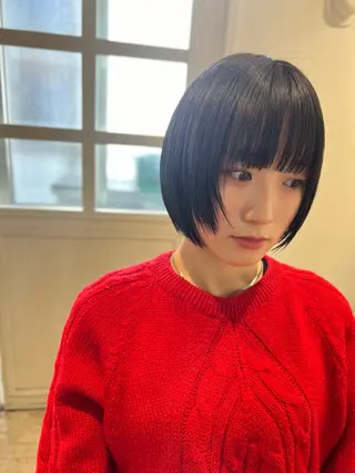 ショート カラー 渋谷　今泉ひろき 髪質改善×美髪矯正のヘアスタイル