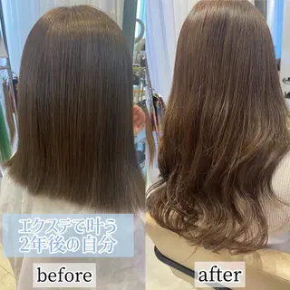 ロング 新宿/韓国ヘア 中明度カラー/かやのヘアスタイル