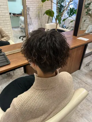 パーマ メンズ U24⭐️ミニモ学割 ／浅野未来🌼.*のヘアスタイル