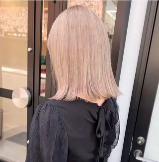 ミディアム カラー ブリーチモデル yumekaのヘアスタイル