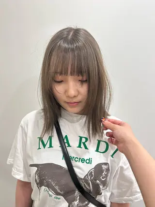 ミディアム hair&eye🎀 /momoKaのヘアスタイル
