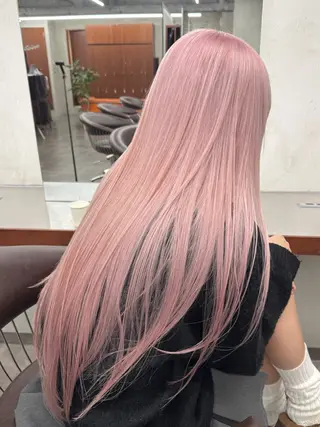 ロング カラー ブリーチ　ハイトーン 特化🌈フジタハルキのヘアスタイル