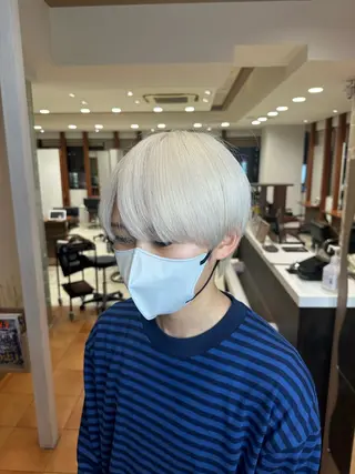 ショート カラー メンズ 名古屋ハイトーン/ 🐶ブリーチ専門店のヘアスタイル