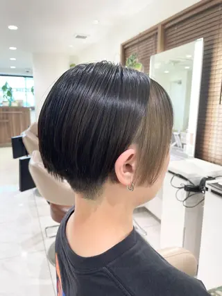 ショート ＡＳＨ大宮/ブリーチ 髪質改善/カラーのヘアスタイル