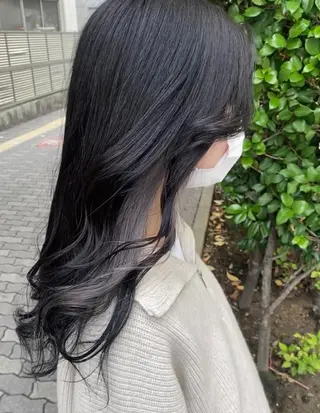 ロング カラー マンツーマン女性 美容師 奏のヘアスタイル