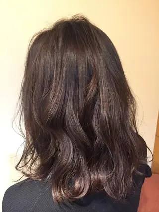 セミロング カラー 加藤 綾華のヘアスタイル