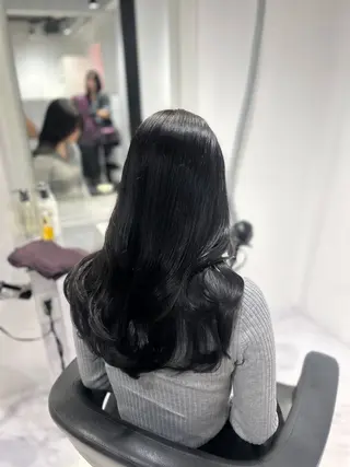 ロング カラー 表参道/透明感カラー /暗髪/ジュキヤのヘアスタイル
