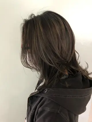 ミディアム カラー ベイリコルド　アトリ 店長　宮城一真のヘアスタイル