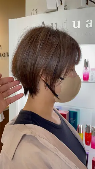 ショート カラー パーマ KAKKY/ショート レイヤー/千種/池下のヘアスタイル