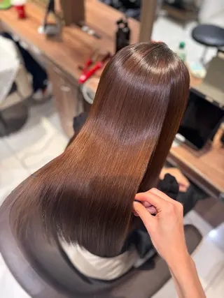 ロング カラー ゆるふわパーマ🌸/ ハイトーン/あゆみのヘアスタイル