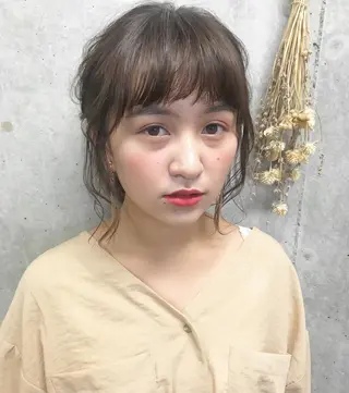 ミディアム カラー ヘアアレンジ Satsuki ✂︎♡のヘアスタイル