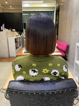 ミディアム 西大島美容師 渡部仁太のヘアスタイル