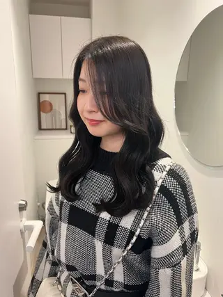 セミロング アレンジ/ブラウン カラー HARU🕯のヘアスタイル