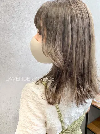 セミロング カラー YUKA🐻❄️ 🎀当日予約ok/のヘアスタイル