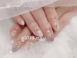 ネイル テンニン💞 gloss nailのネイルデザイン