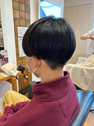 ショート メンズ 秋山知穂🧸縮毛矯正 ショート新越谷南越谷のヘアスタイル