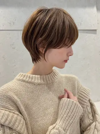 ショート 年齢悩みを全て解消/ 白髪と癖毛　松本雄光のヘアスタイル