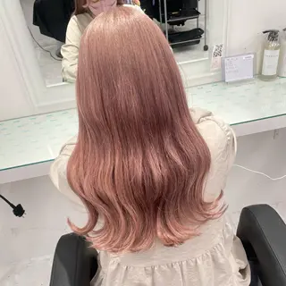 ロング カラー 暖色🩷透明感カラー ♡Maika♡のヘアスタイル